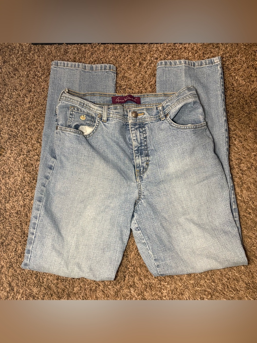 Vintage Gloria Vanderbilt Light Wash Straight Leg Jeans